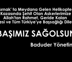 Şırnak Helikopter Kazası Mesajı