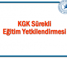 KGK Sürekli Eğitim Yetkilendirmesi