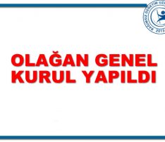 Olağan Genel Kurul Yapıldı