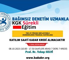 TMS 29 YÜKSEK ENFLASYONLU EKONOMİLERDE FİNANSAL RAPORLAMA