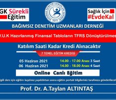 V.U.K Hazırlanmış Finansal Tabloların TFRS Dönüştürülmesi