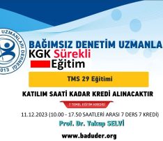 TMS 29 Eğitimi