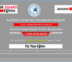 BAĞIMSIZ DENETİM UYGULAMALARI II