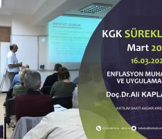 ENFLASYON MUHASEBESİ VE UYGULAMALARI