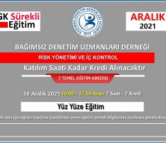 RİSK YÖNETİMİ VE İÇ KONTROL