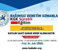 KUR DEĞİŞİM ETKİLERİ RAP. VE FİNS.TABLOLARA DÖNÜŞTÜRÜLMESİ