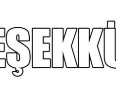Teşekkür…