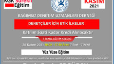 DENETÇİLER İÇİN ETİK İLKELER