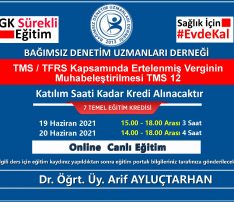 TMS/TFRS Kapsamında Ertelenmiş Verginin muhabeleştirilmesi TMS 12