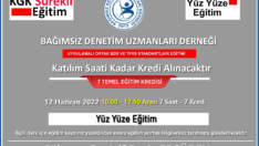 UYGULAMALI ORTAK BDS VE TRFS STANDARTLARI EĞİTİMİ