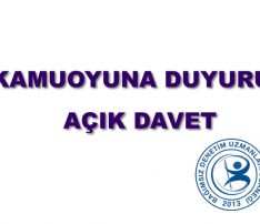 Kamuoyuna Duyuru – AÇIK DAVET