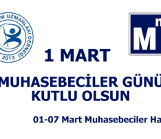 Muhasebeciler Haftası Başladı 01 – 07 Mart