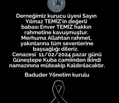 Vefat ve Başsağlığı