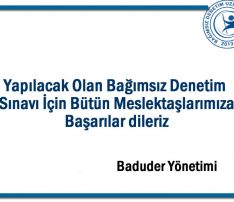 29 – 30 Haziran Sınav Mesajı