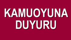 Kamuoyuna Duyurulur