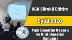 Yeni Denetim Rap. ve Kilit Den. Konuları