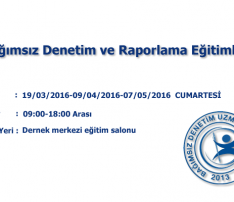 Bağımsız Denetim ve Raporlama Eğitimleri