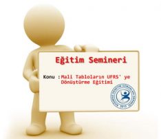 Mali Tabloların UFRS’ ye Dönüştürme Eğitimi