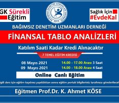FİNANSAL TABLO ANALİZLERİ