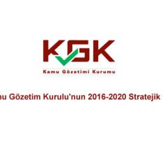 Kamu Gözetim Kurulu’nun 2016-2020 Stratejik Planı