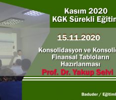 Konsolidasyon ve  Konsolide Finansal Tabloların Hazırlanması