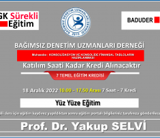 KONSOLİDASYON VE KONSOLİDE FİNANSAL TABLOLARIN HAZIRLANMASI