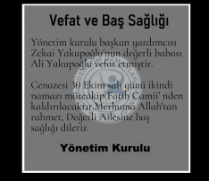 Vefat ve Başsağlığı