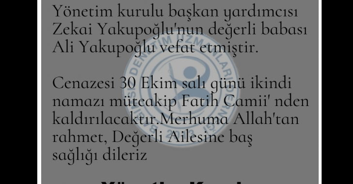 Vefat ve Başsağlığı